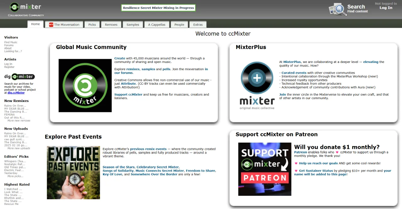 ccMixter screenshot