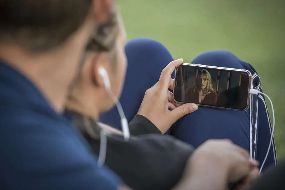 Couple Watching a Video on a Phone