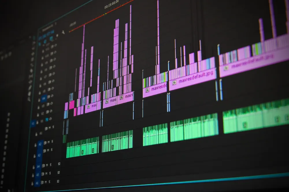 Video editing on screen